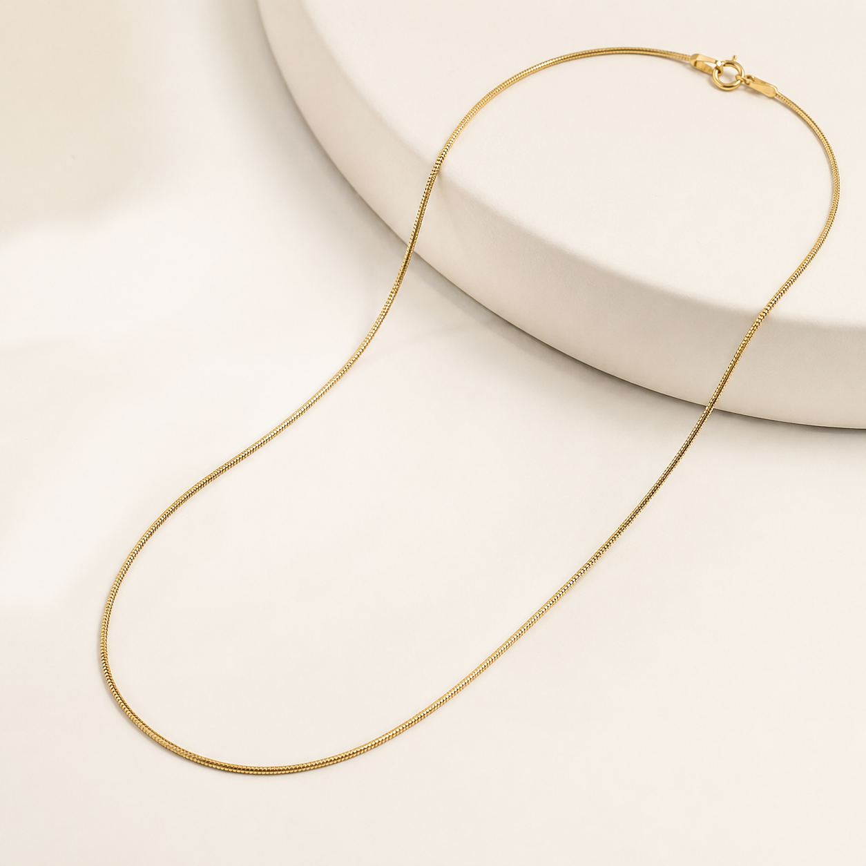 Corrente Rabo de Rato Banhada a Ouro 18K - 40cm