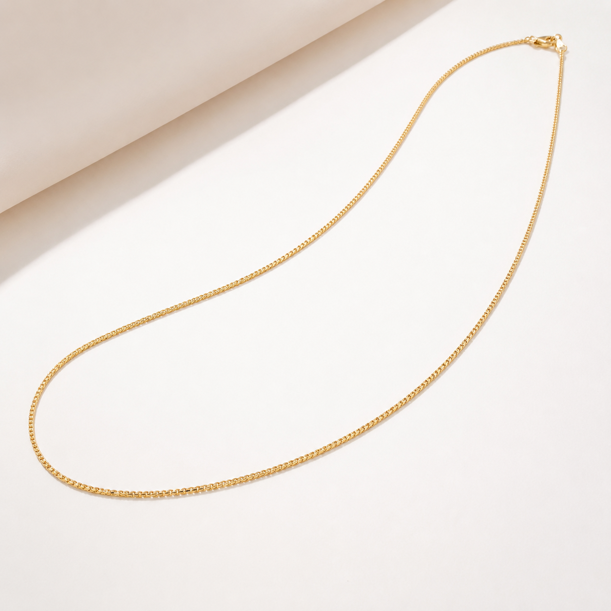 Corrente Veneziana Banhada a Ouro 18k - 40cm