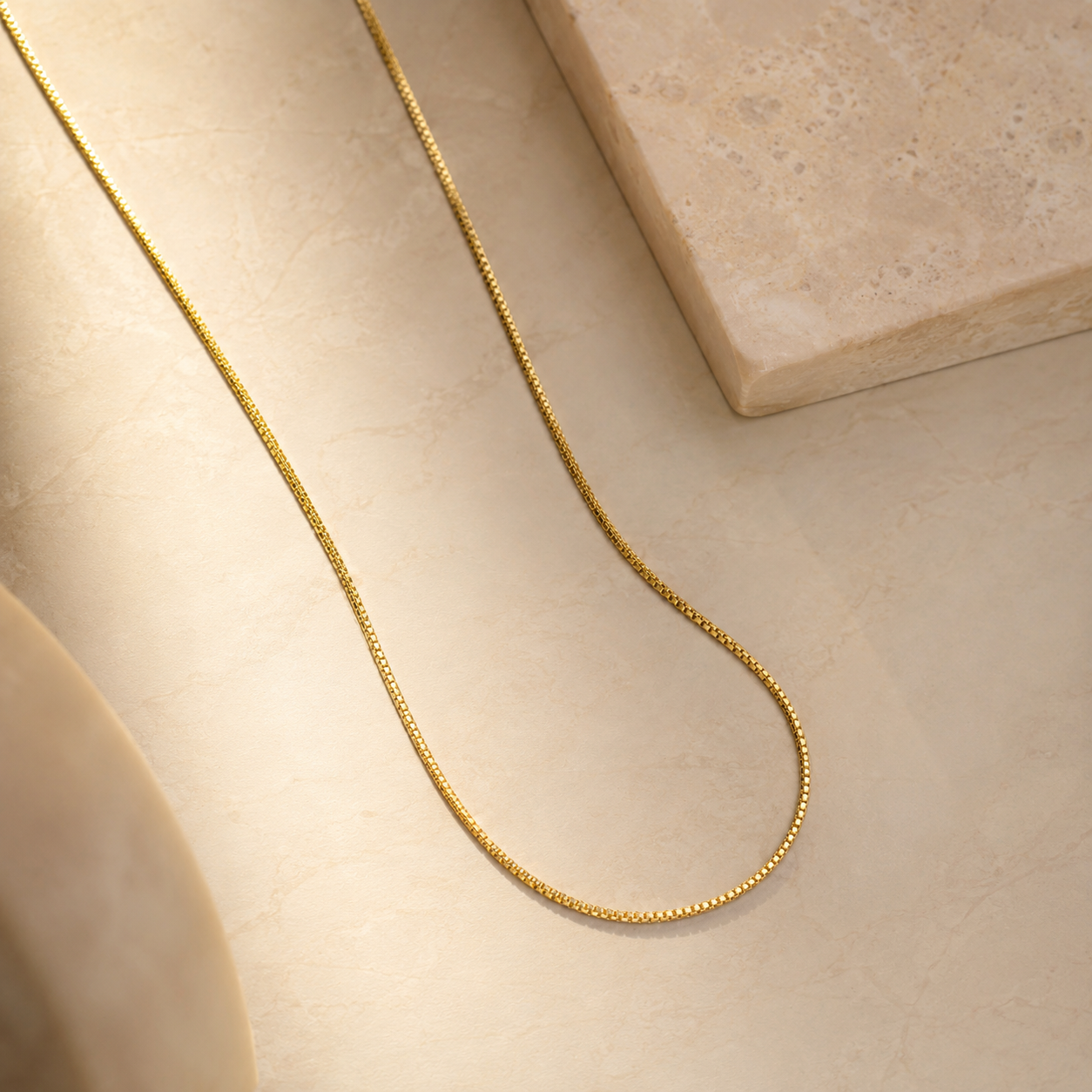 Corrente Veneziana Banhada a Ouro 18k - 40cm