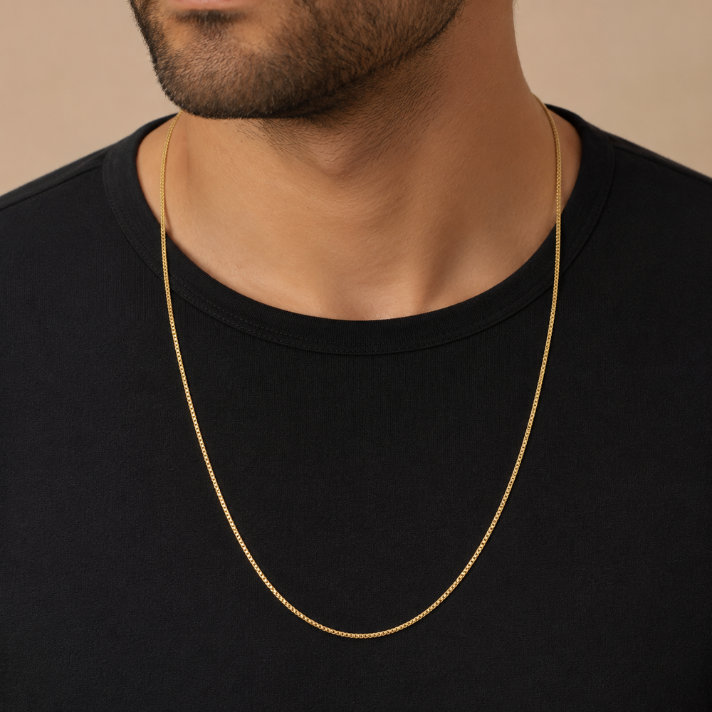 Corrente Veneziana Banhada a Ouro 18k - 60cm