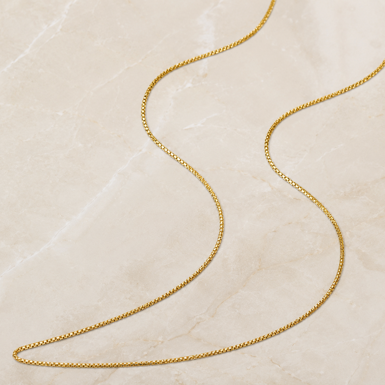 Corrente Veneziana Banhada a Ouro 18k - 60cm