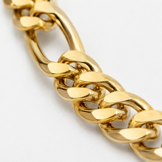 Corrente Elo 5x1 (4mm) Banhado a Ouro 18k - 70 cm