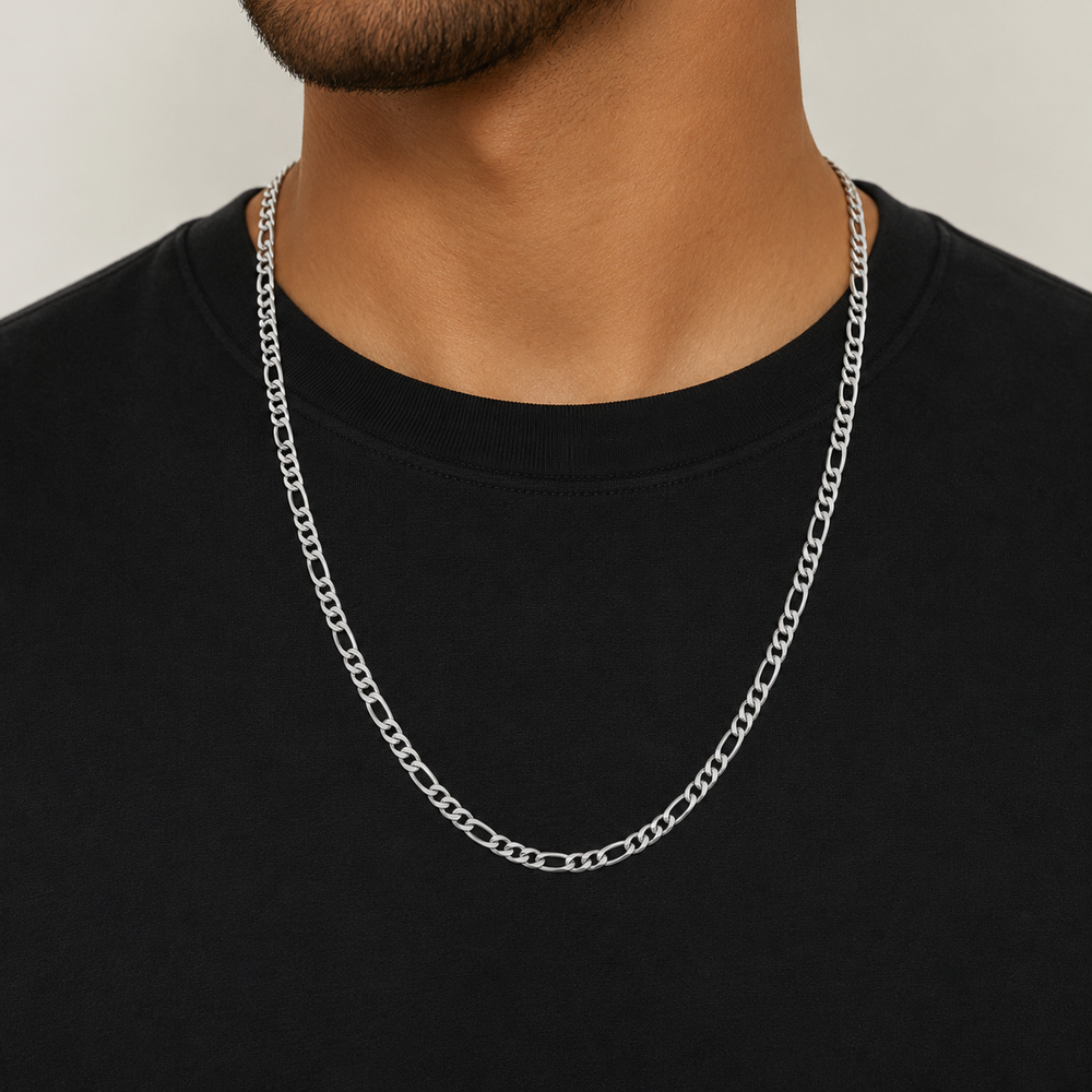Corrente Masculina 3x1 (4mm) Prata 925 - 60 cm