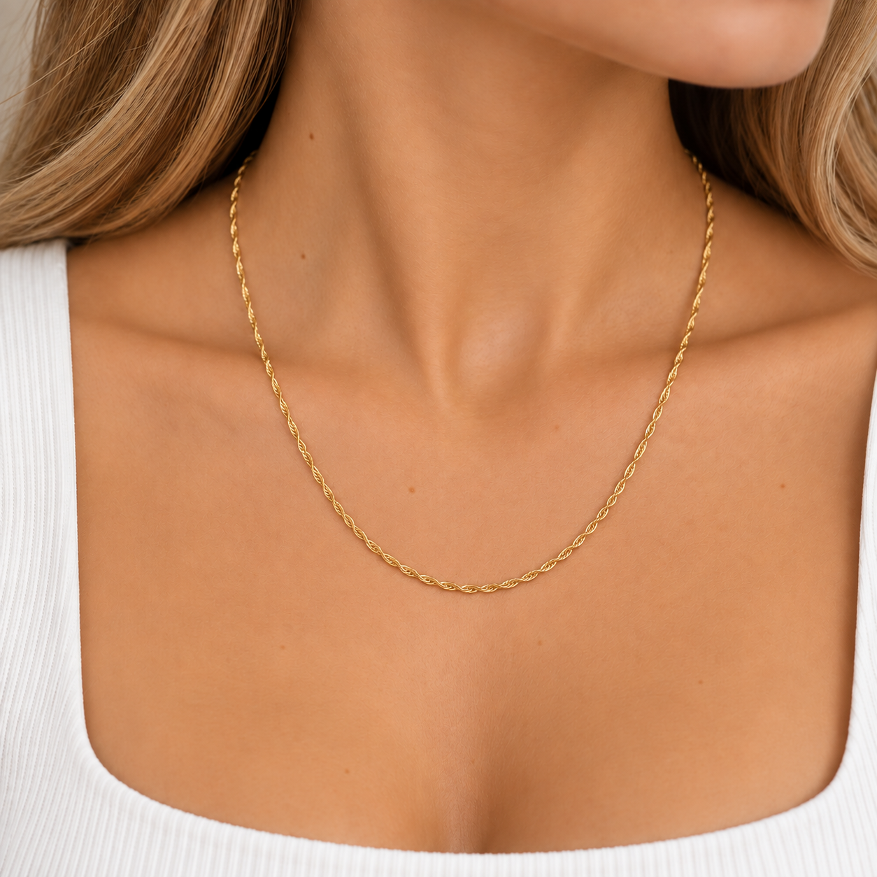 Corrente Singapura Banhada a Ouro 18k - 50cm