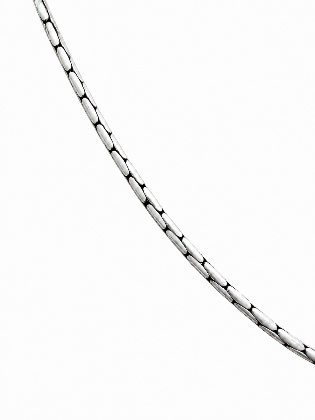Corrente Estilo Bali Prata 925 Envelhecida - 60 cm