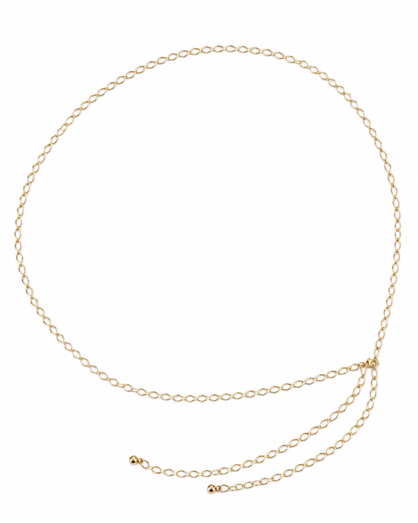 Corrente Body Chain Banhado a Ouro 18k - Cintura