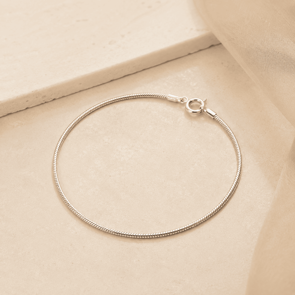 Pulseira Rabo de Rato Prata 925 - 18,5cm