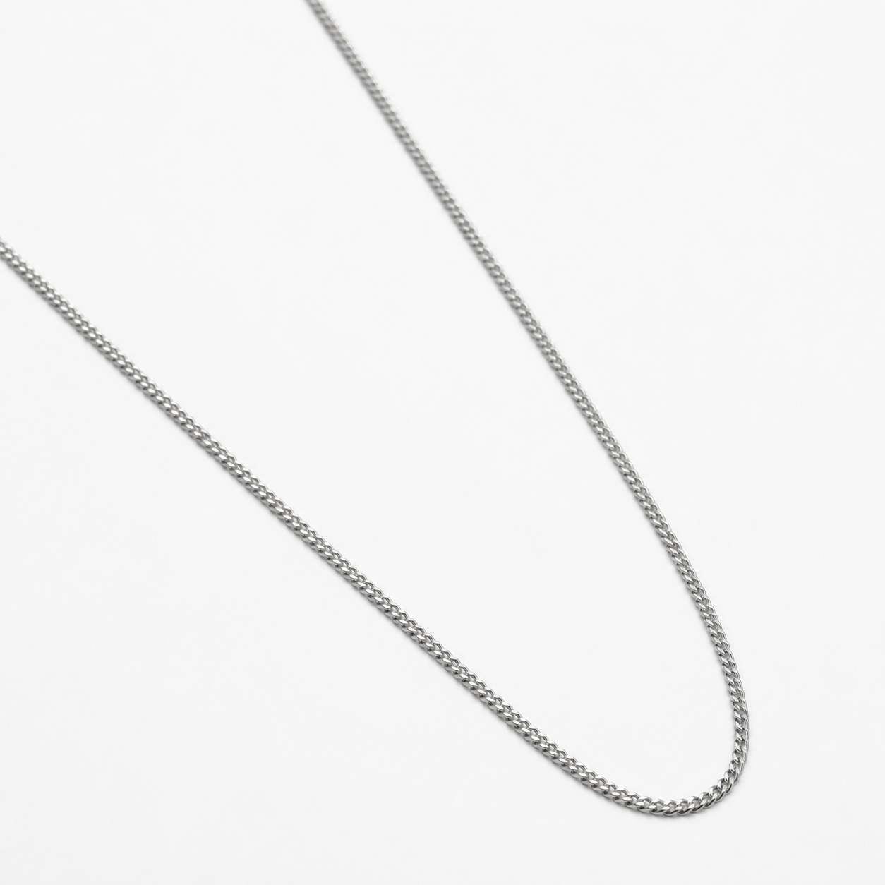 Corrente Masculina Elo Grumet Fino Prata 925 - 60cm