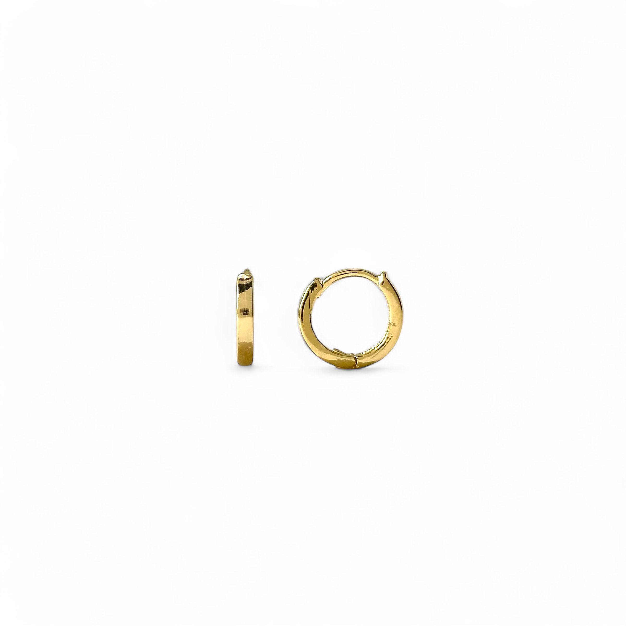 Brinco Argola Banhado a Ouro 18k Lisa - 1,0cm