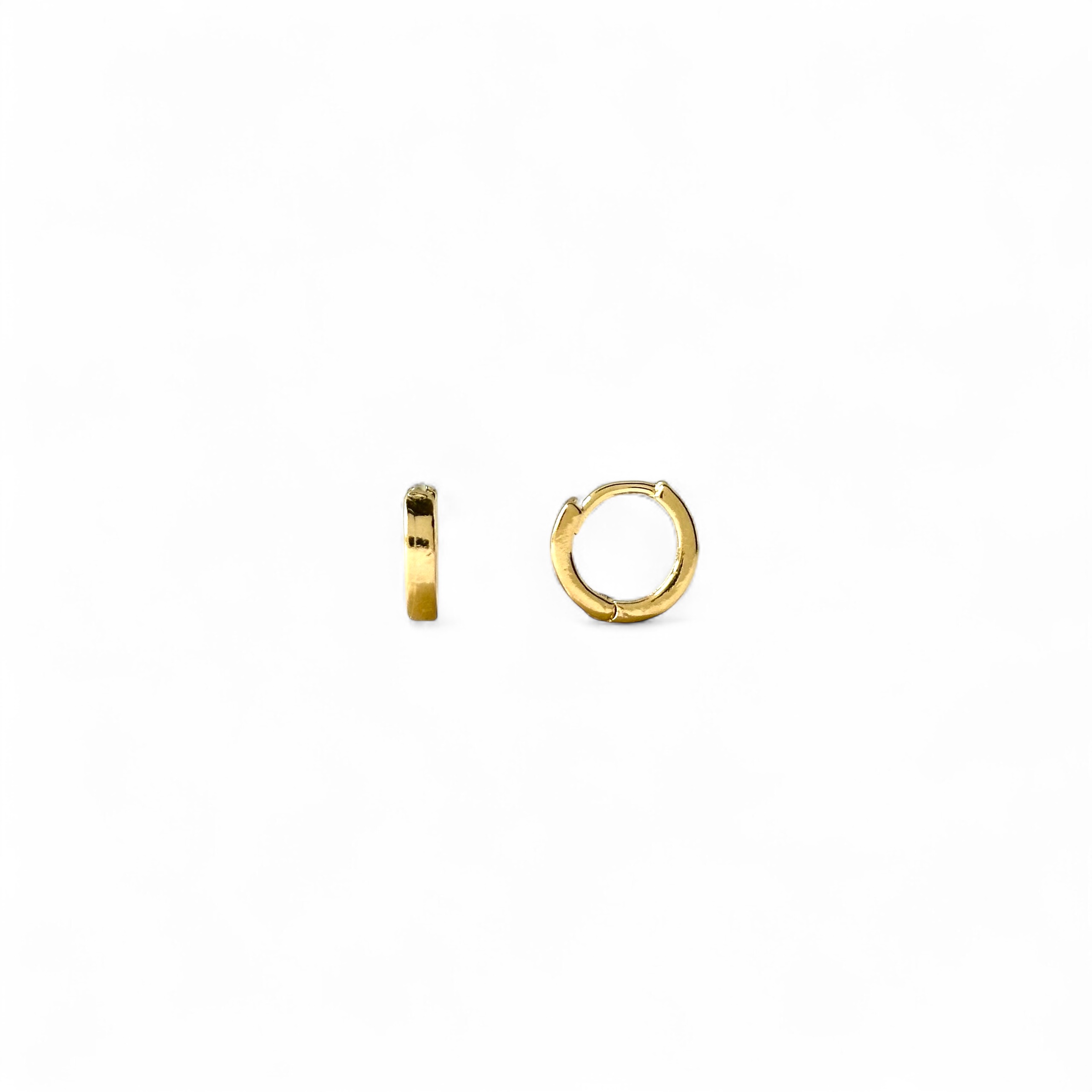 Brinco Argola Banhado a Ouro 18k Lisa - 0,9cm