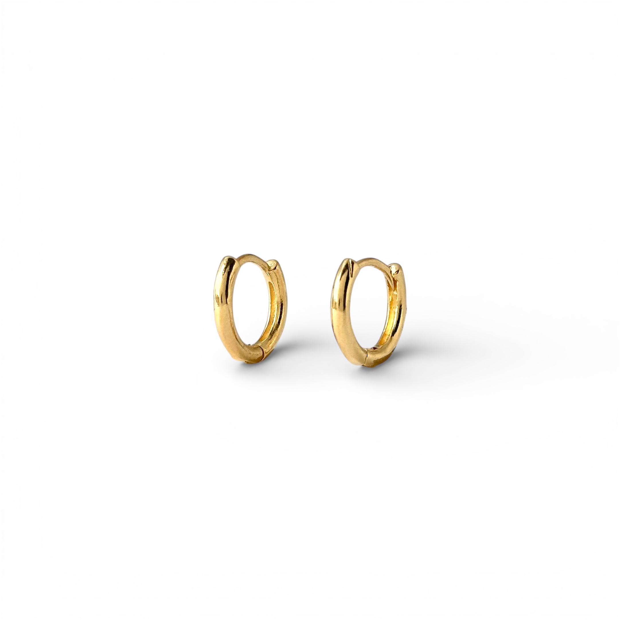 Brinco Argola Tubinho Banhado a Ouro 18k - 1,5cm