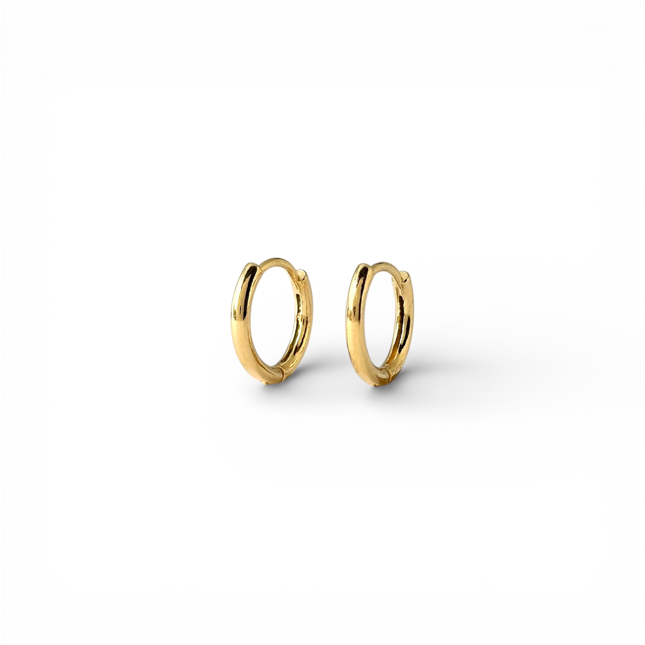 Brinco Argola Tubinho Banhado a Ouro 18k - 1,2cm