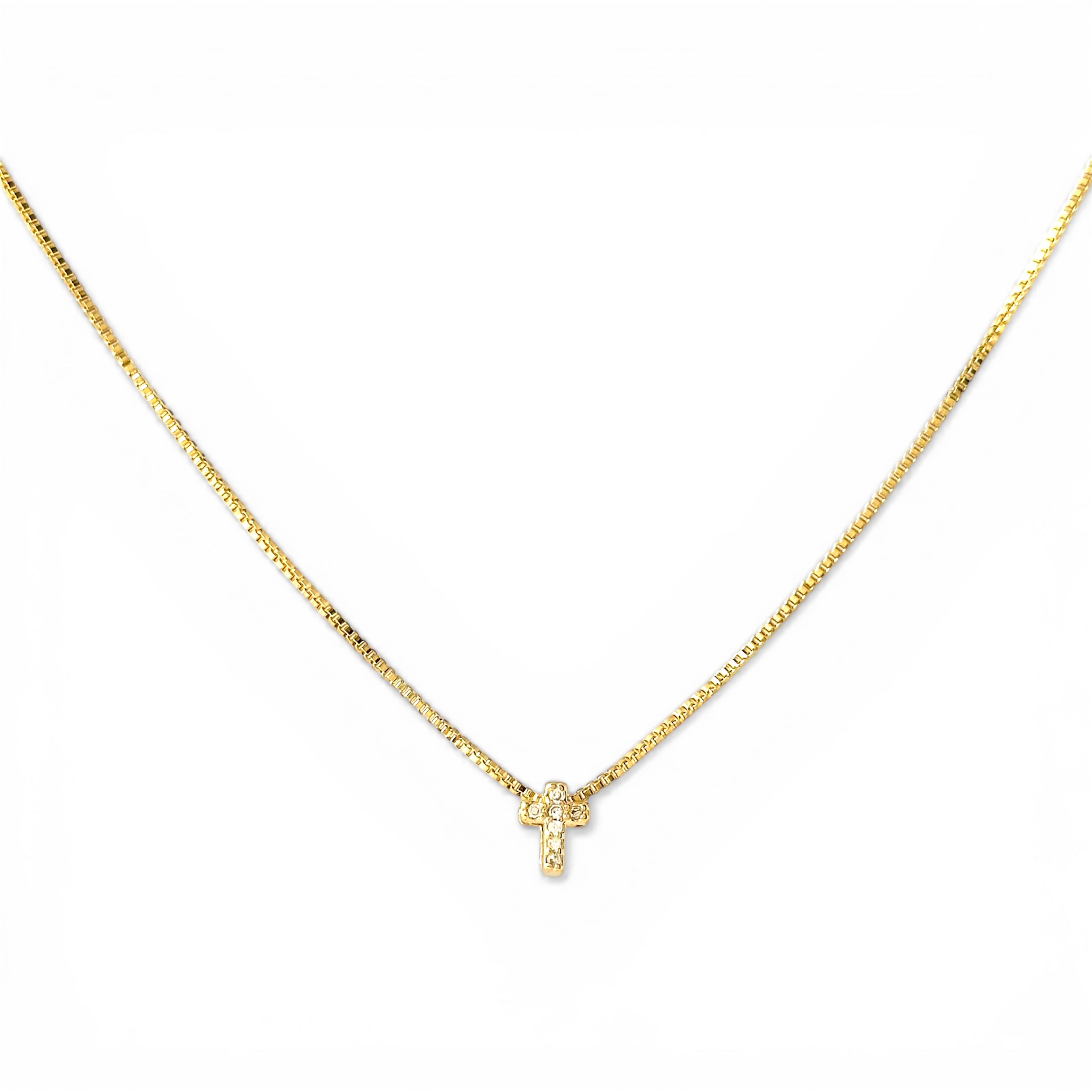 Colar Coração e Cruz com Várias Formas de Usar Banhado a Ouro 18k com Zircônias
