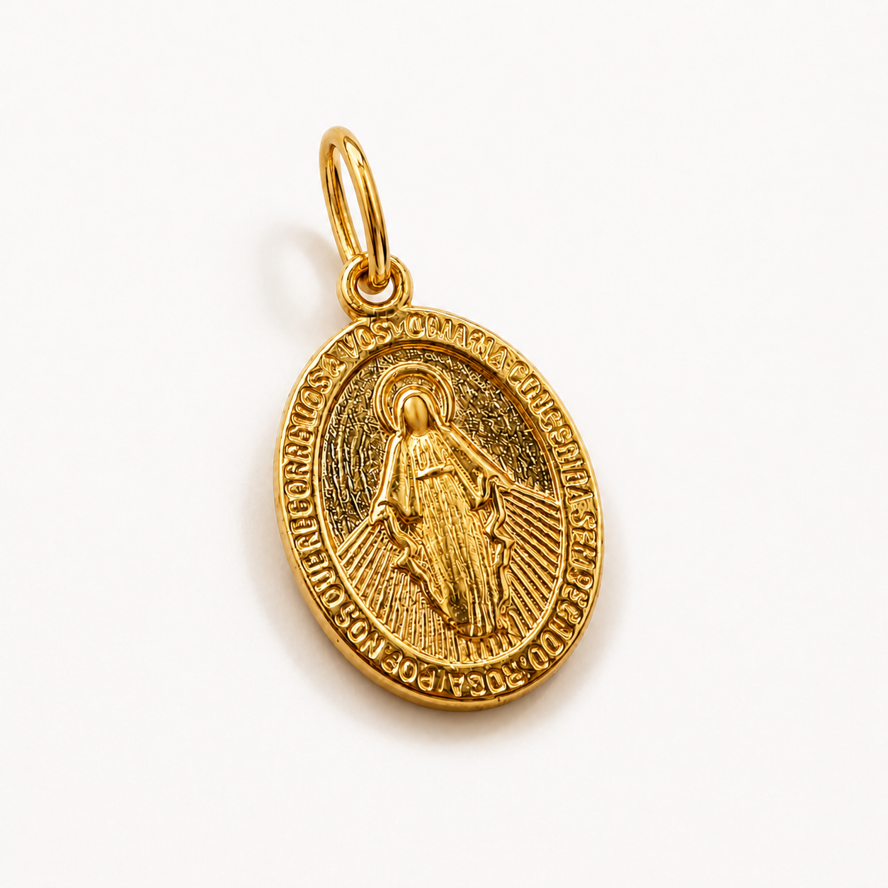 Pingente Nossa Senhora das Graças Banhado a Ouro 18k - 2,1cm