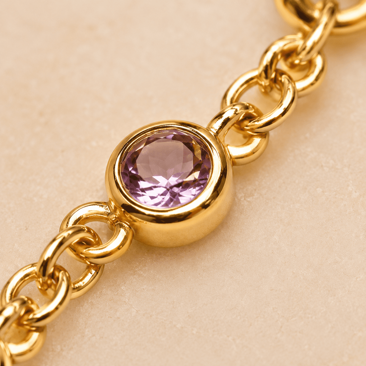 Pulseira Infantil Pedrinhas Banhada a Ouro 18k com Zircônias Coloridas - 14cm + 5cm (alongador)