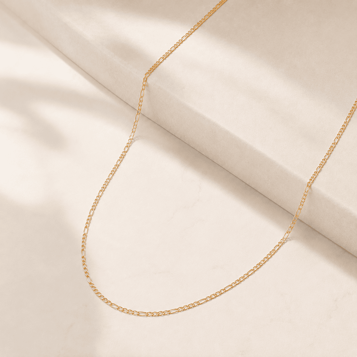 Corrente Masculina Elo 5 em 1 Fina Banhada a Ouro 18k - 60cm
