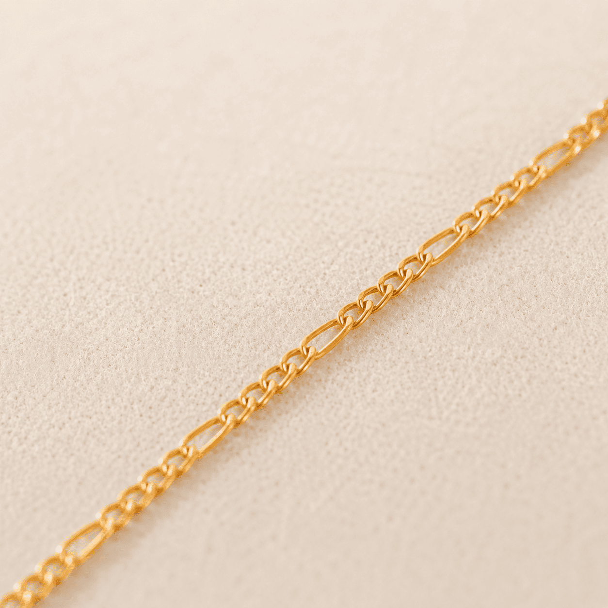 Corrente Masculina Elo 5 em 1 Fina Banhada a Ouro 18k - 60cm
