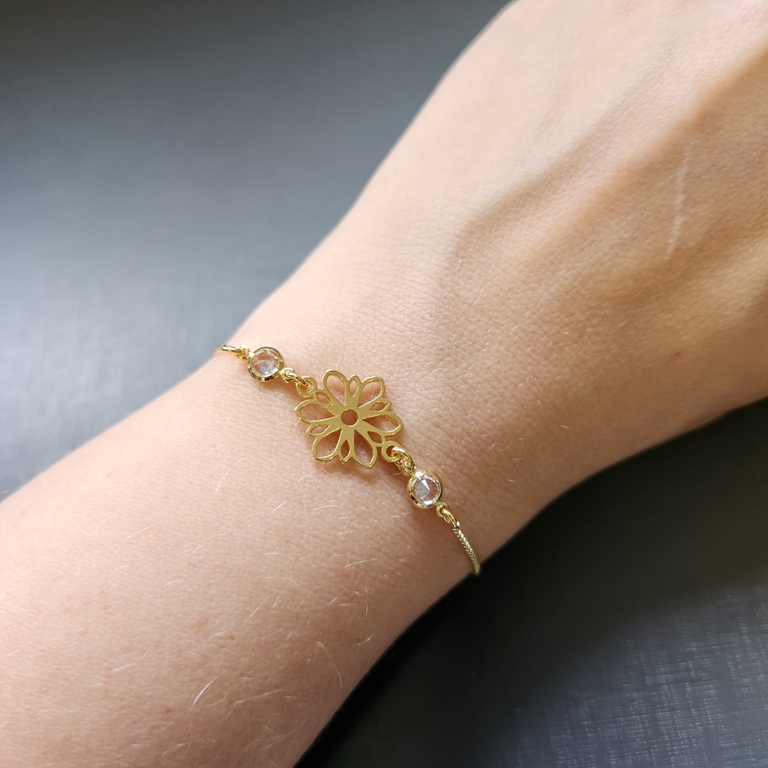 PULSEIRA OURO FLOR