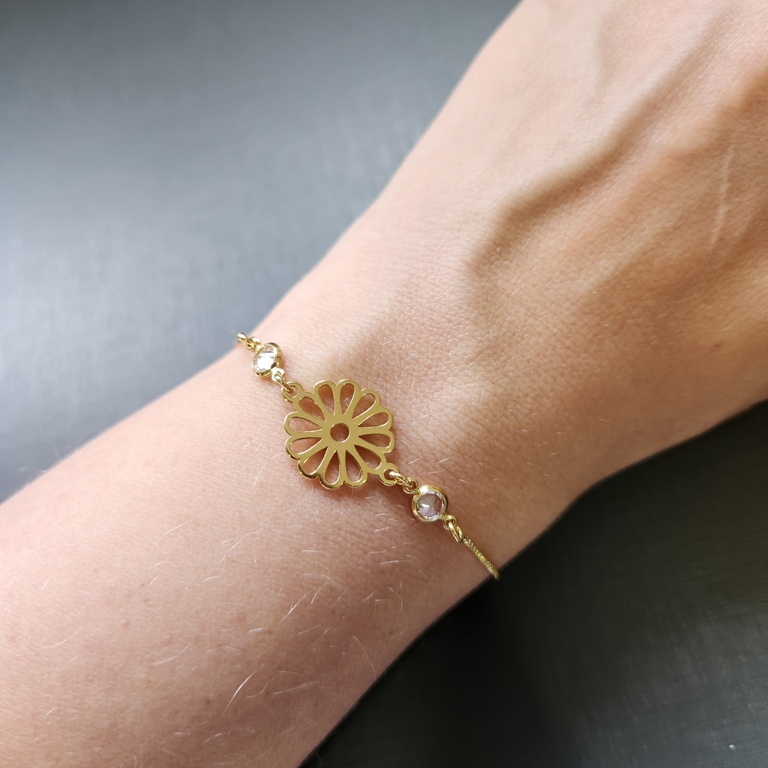 PULSEIRA OURO MARGARIDA