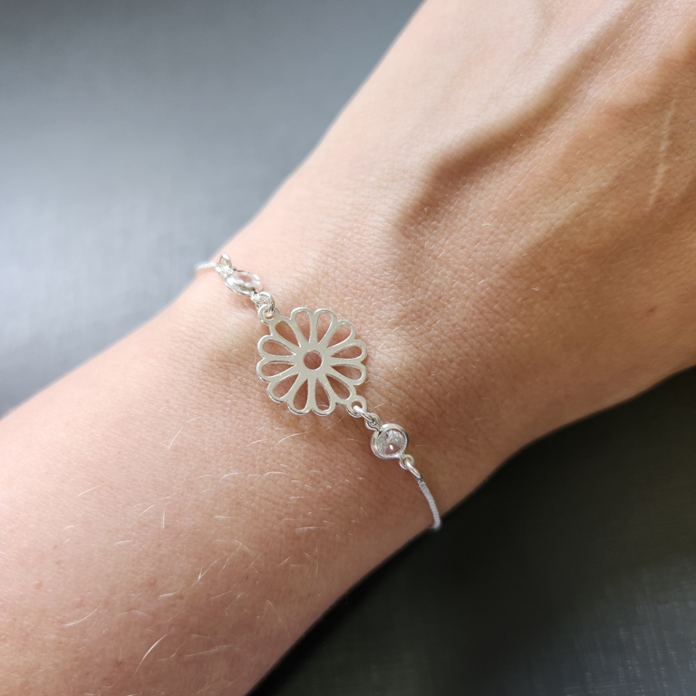 PULSEIRA PRATA MARGARIDA