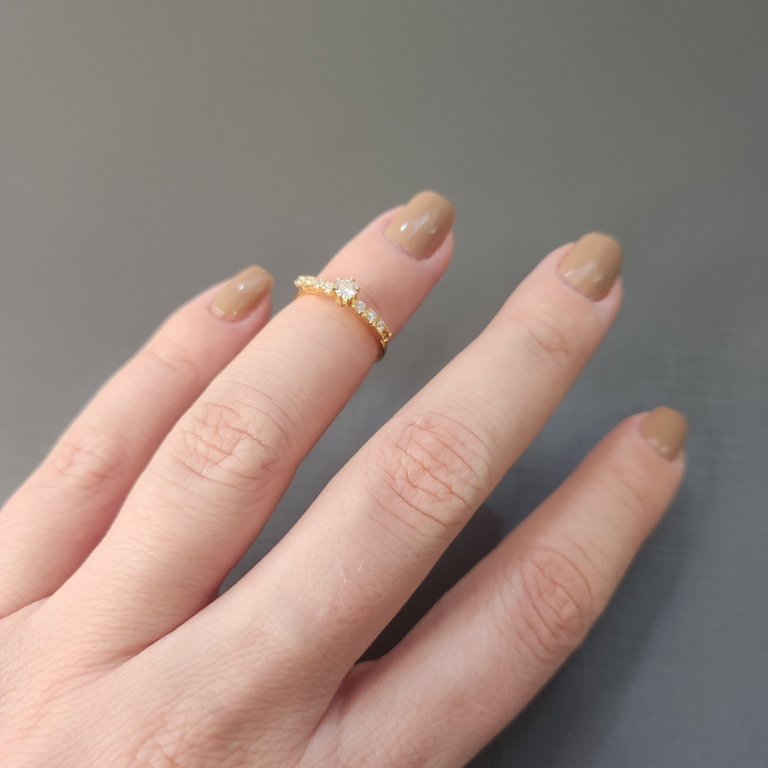 ANEL OURO FALANGE ZIRC