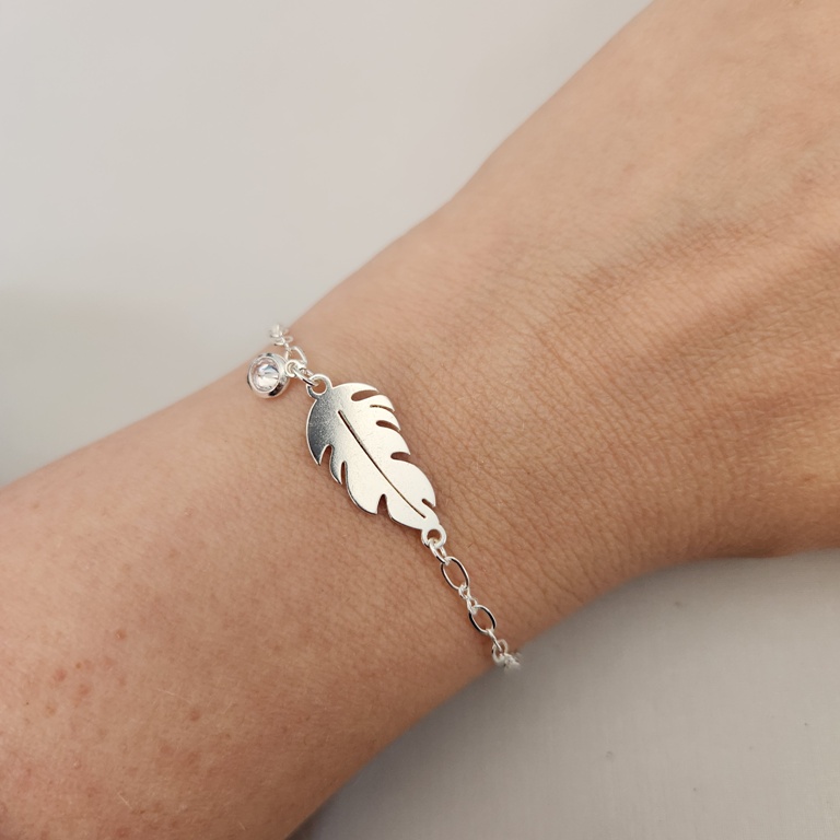 PULSEIRA PRATA FOLHA