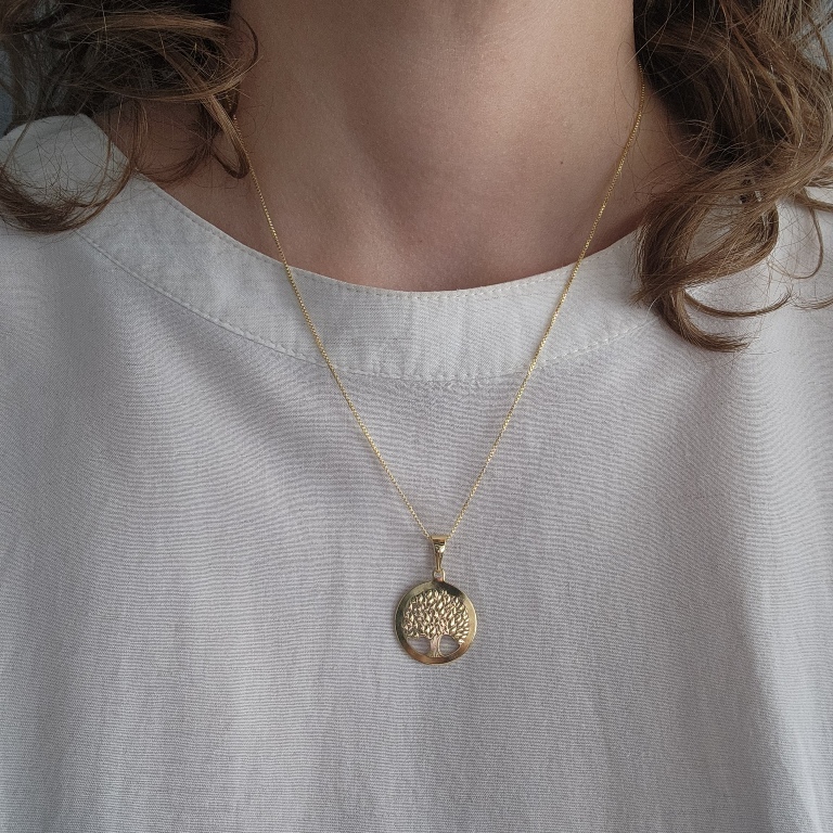 COLAR OURO ARVORE DA VIDA