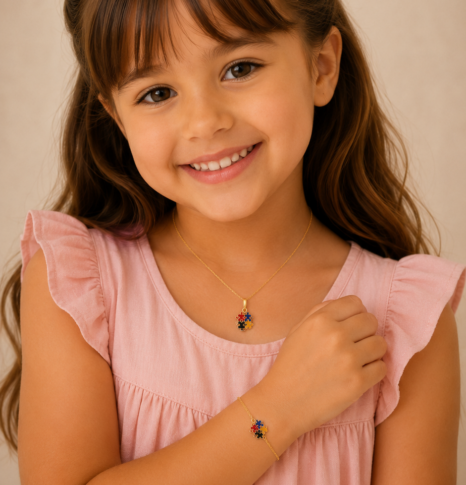 PULSEIRA  AUTISMO BANHADO A PRATA 925