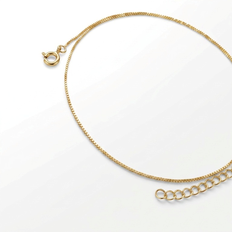 COLAR VENEZIANA BANHADO A OURO 18K