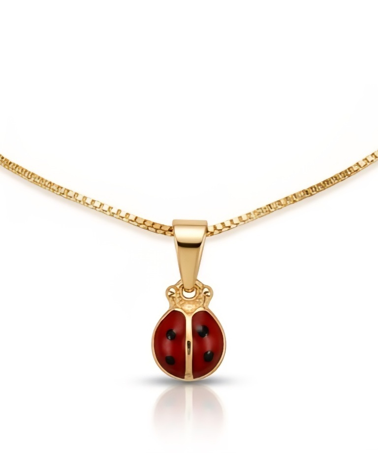 COLAR INFANTIL JOANINHA BANHADO A OURO 18K