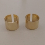 ANEL FO LINHA GOLD CHAPADO LISO