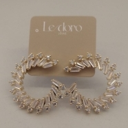 BRINCO FO EAR CUFF ZIRC BAGUETE CRISTAL 25MM