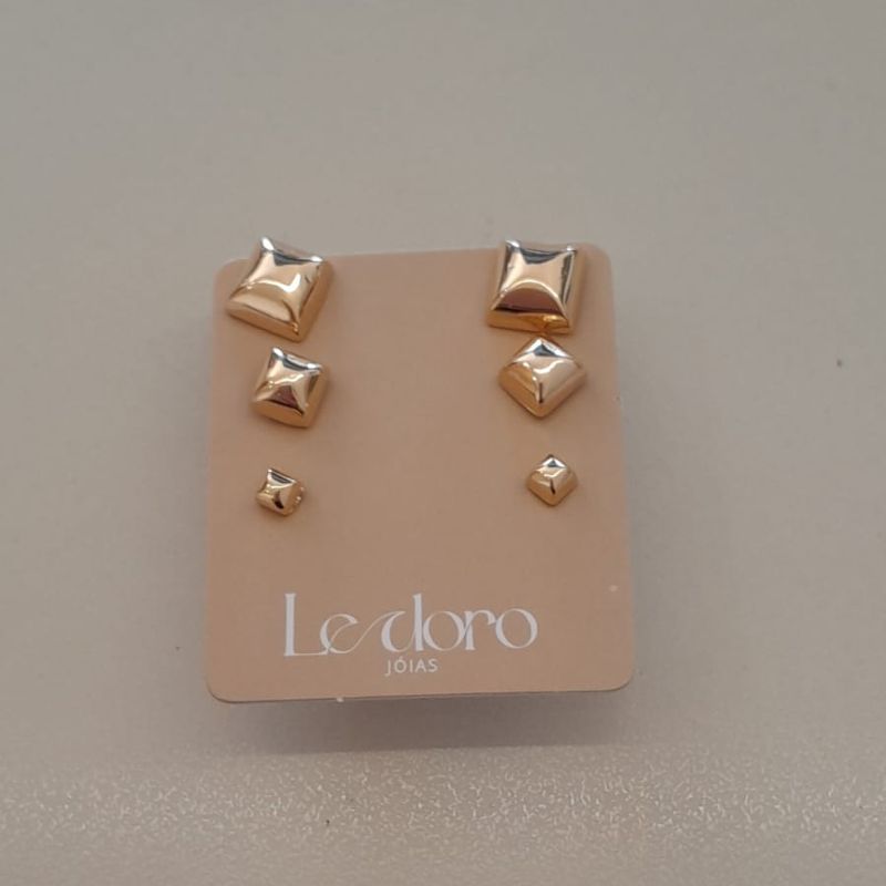 TRIO FO QUADRADO LISO 6MM 4MM 2MM