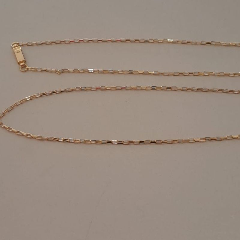 CORRENTE FO CARTIER FINA 1,5MM FECHO GAVETA 60CM