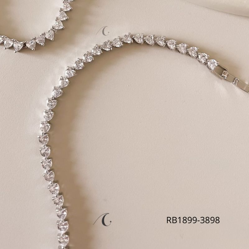 PULSEIRA RB CORA ZIRC 3 PONTAS 17CM