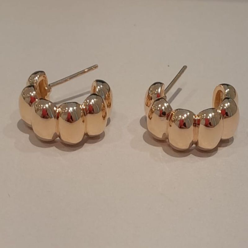 BRINCO FO ARGOLA  6 GOMOS LISO 14MM