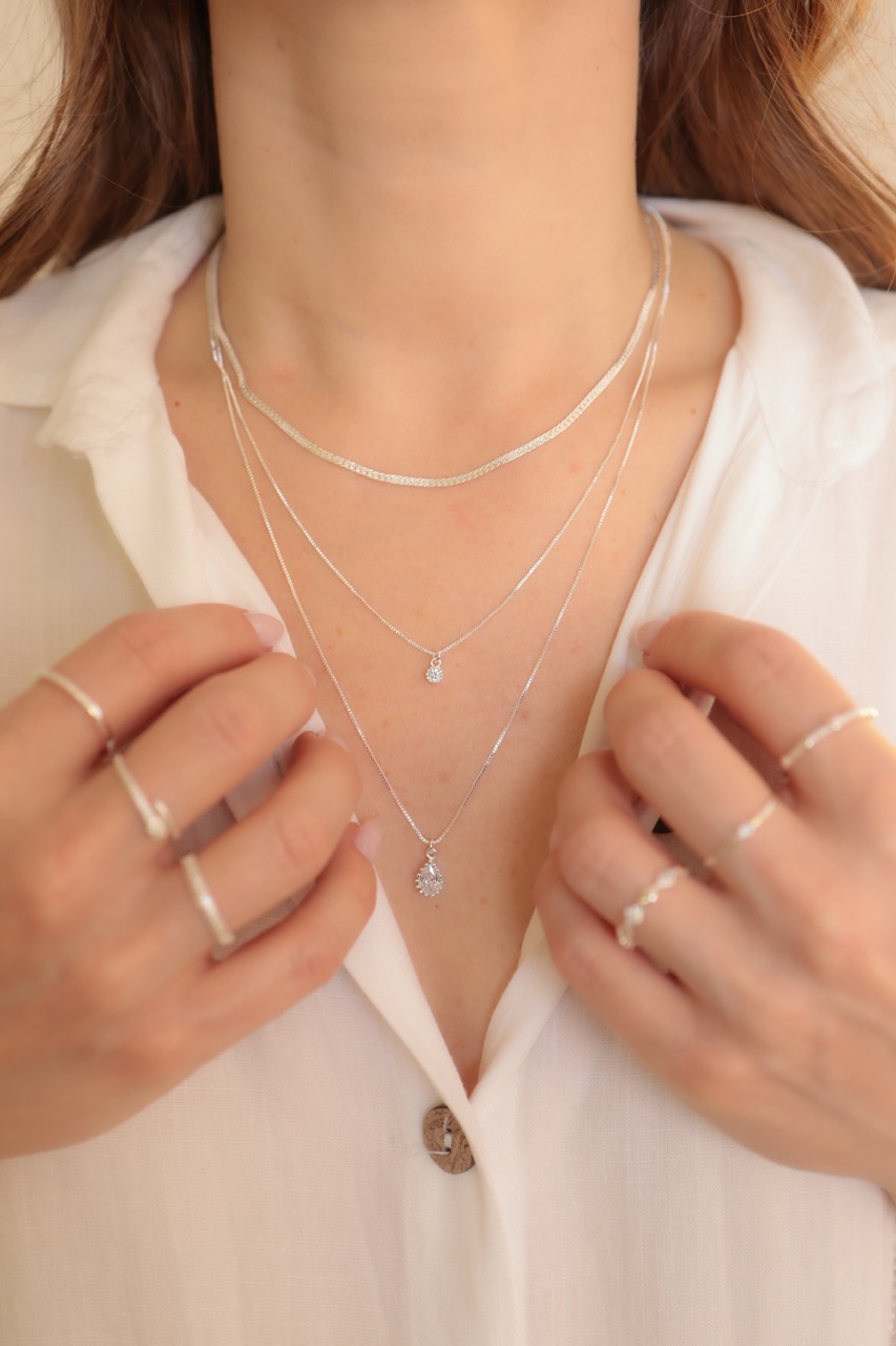 09.2252.0.S - (30) Choker fita malha grumet fina simples