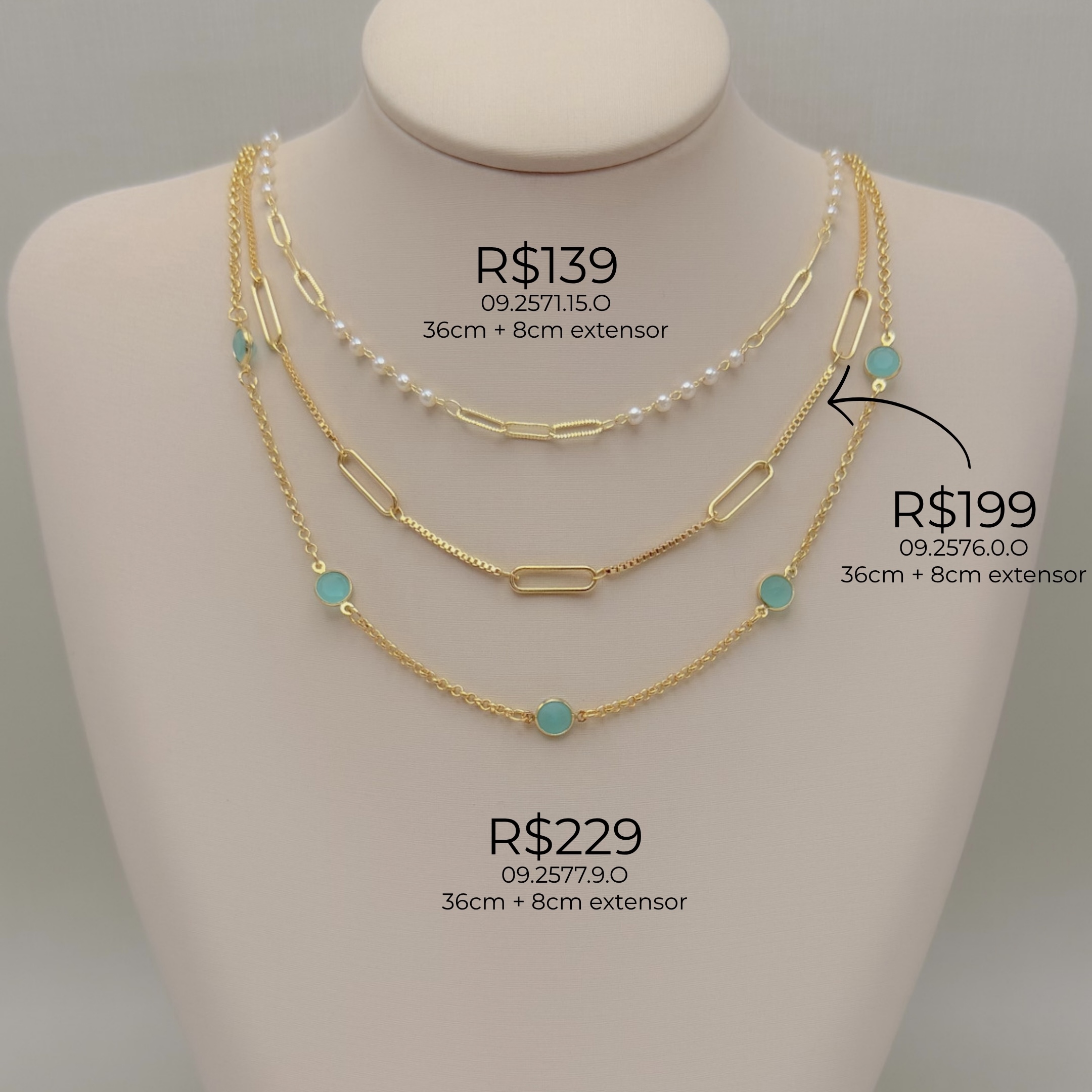 09.2577.9.O - (36) Choker estilo tiffany de elos portugueses com zicônias em inlges