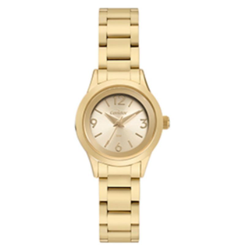 CO2035NEH/4X Relogio analogico condor redondo caixa pequena feminino dourado