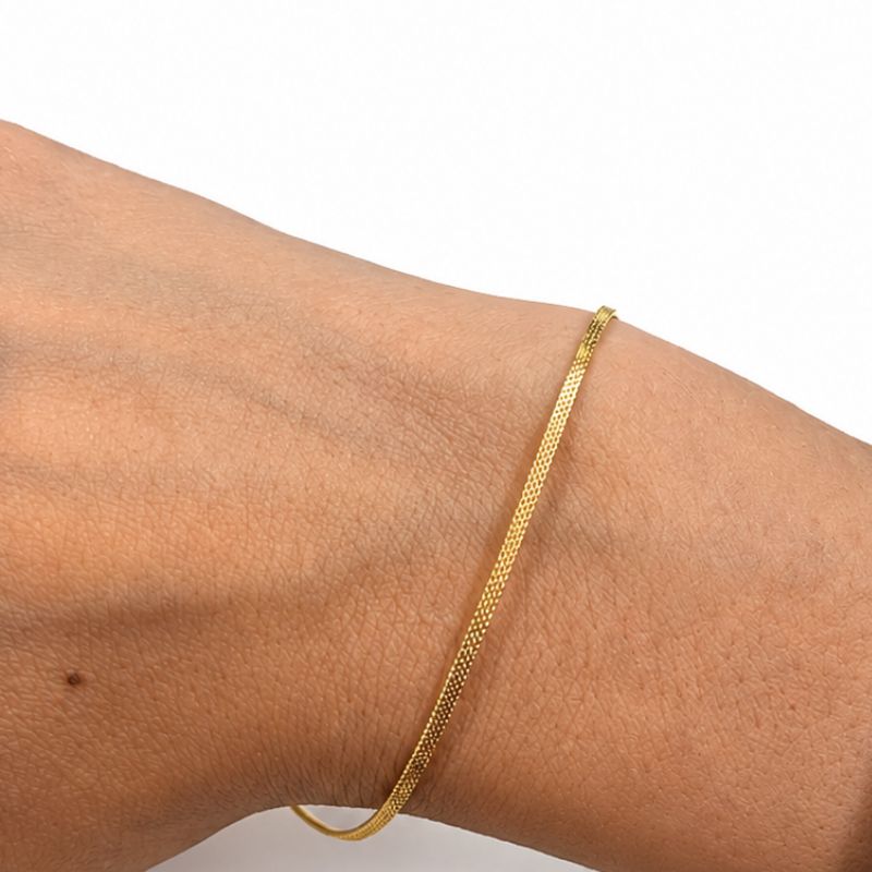 PULSEIRA FINA LAMINADA DIAMANTADA