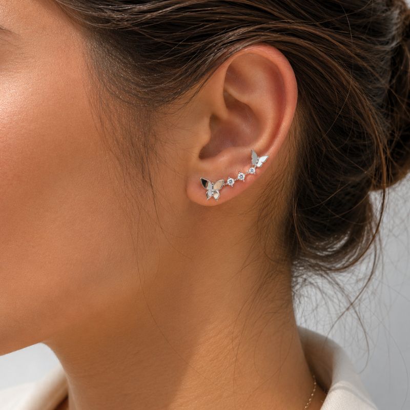 BRINCO EAR CUFF BORBOLETAS