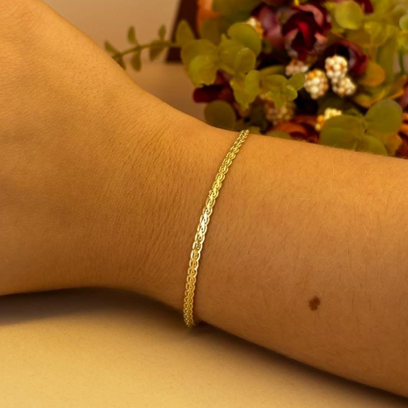 PULSEIRA TRANÇADA MASCULINA