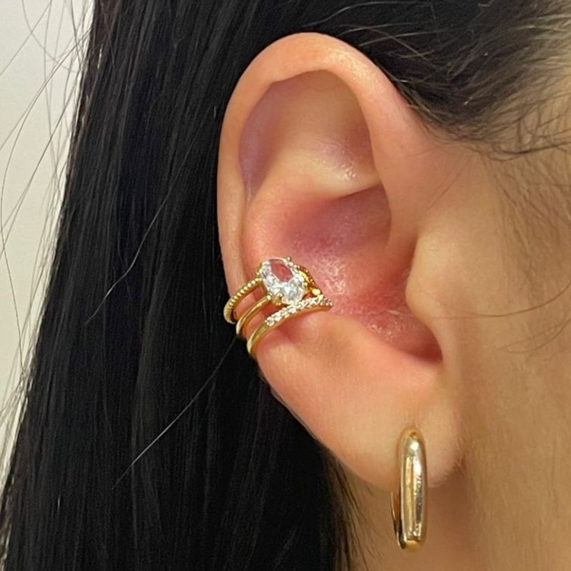 PIERCING FAKE ZIRCÔNIA OVAL