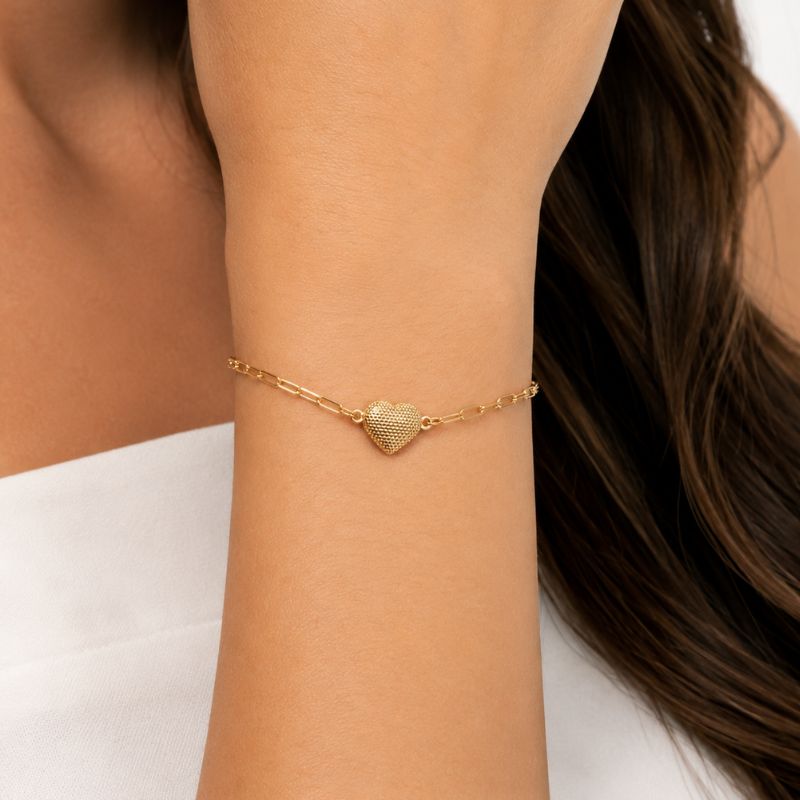PULSEIRA CARTIER COM CORAÇÃO TRABALHADO