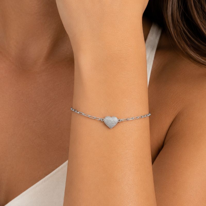 PULSEIRA CARTIER COM CORAÇÃO TRABALHADO