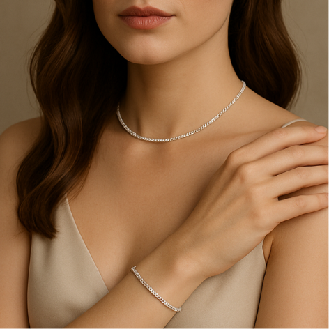 Pulseira Riviera Zirconia 2mm Transparente