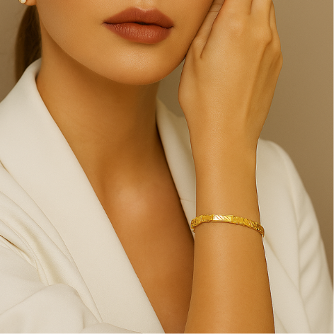 Pulseira Trabalhada 17cm