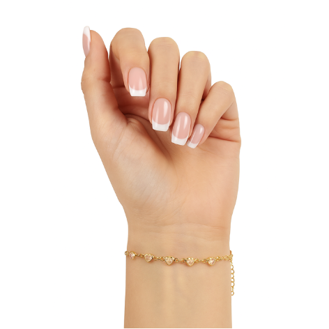 Pulseira Mini Corações de Zircônias