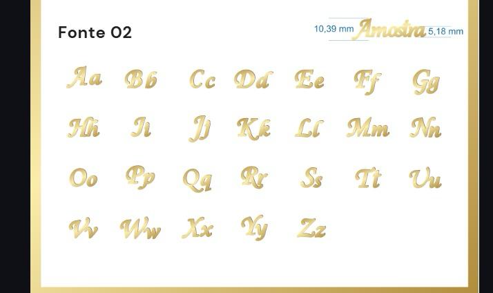 COLAR PERSONALIZADO COM DOIS NOMES DOURADO. 45CM DE COMPRIMENTO. BANHADO A OURO 18K. 30 DIAS ÚTEIS PARA PRODUÇÃO. ESCREVA ABAIXO O NOME E O NÚMERO DA FONTE (2 OU 5).