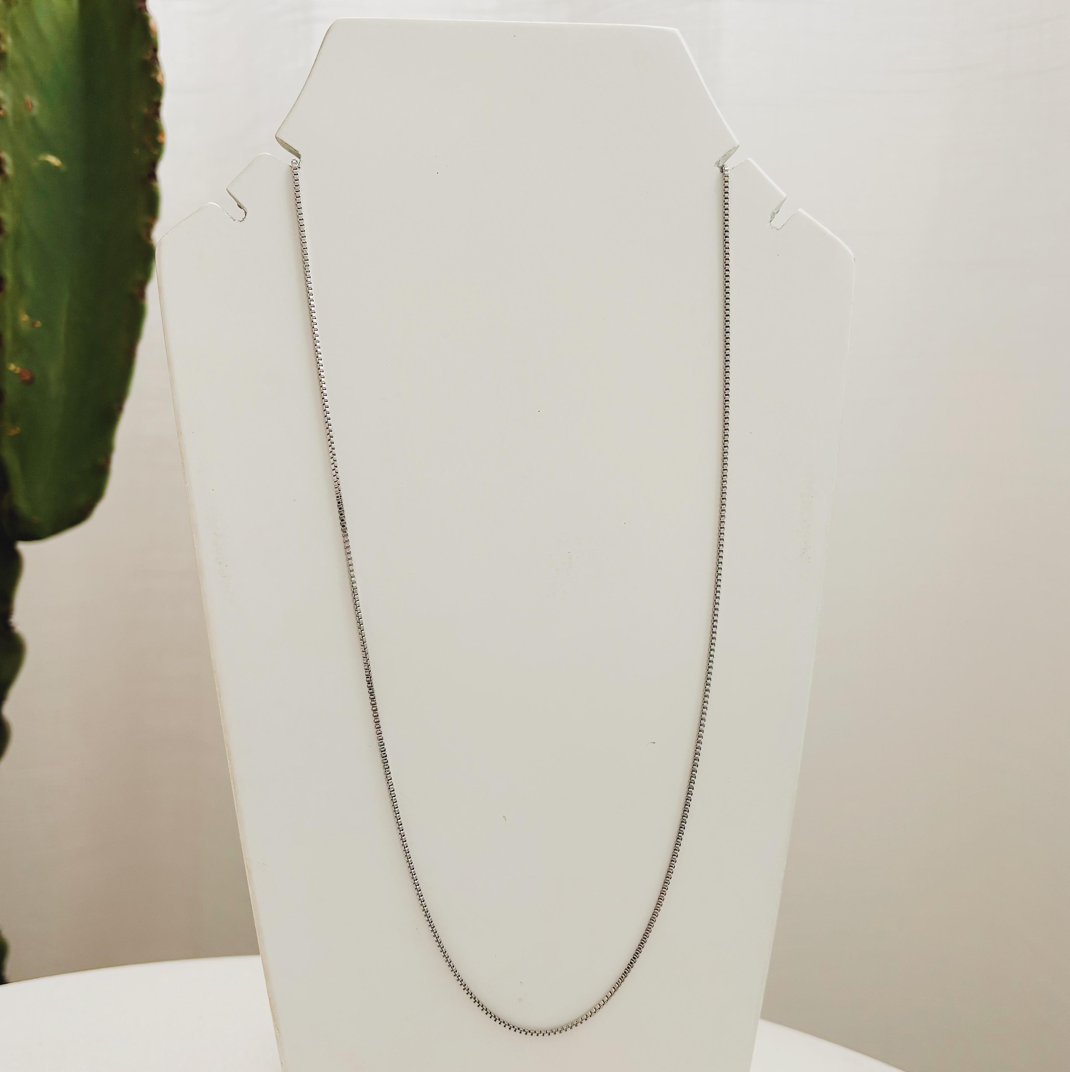 COLAR VENEZIANA. 60CM DE COMPRIMENTO. EM AÇO INOX.